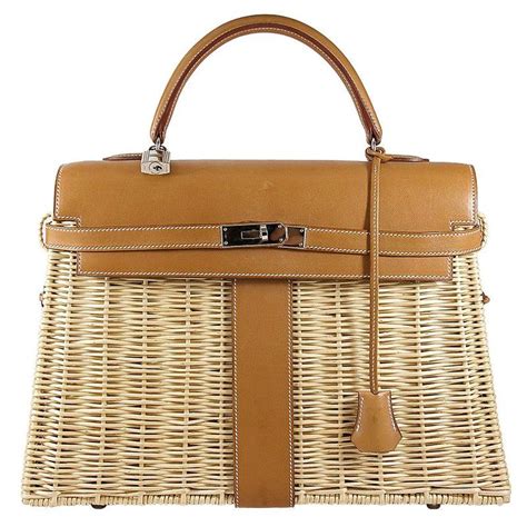 hermes straw and leather bag|hermes handbags for sale.